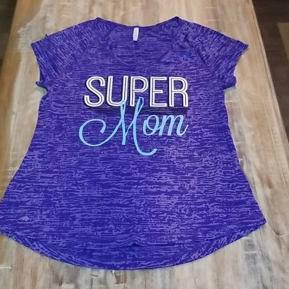 Ideology Tops - New Ideology "Super Mom" Shirt - L